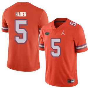 Men's Florida Gators #5 Joe Haden NCAA Jordan Brand Orange Authentic Stitched College Football Jersey DOT0262QT